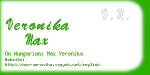 veronika max business card